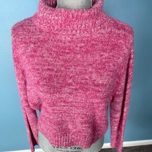 Miami Soft Pink Cowl Neck Sweater